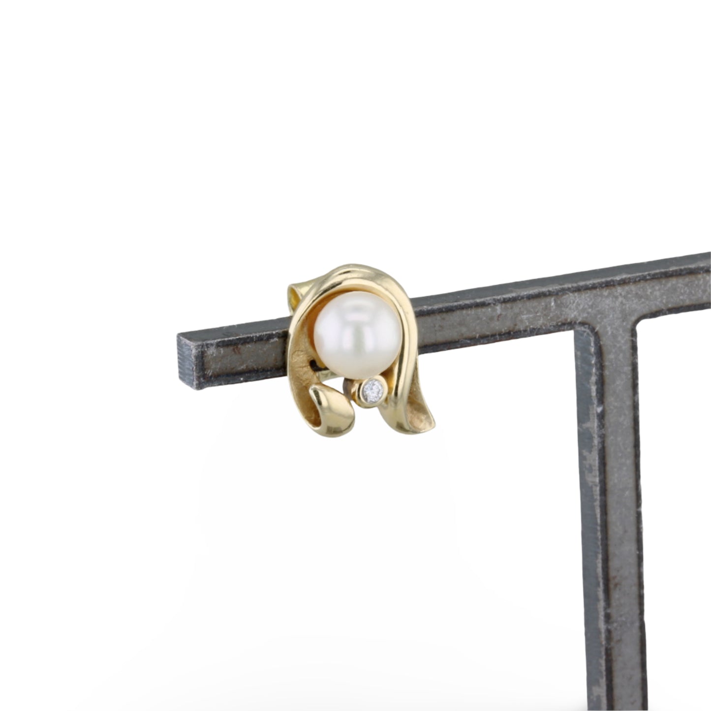 Ohrstecker mit Brillant und Perle