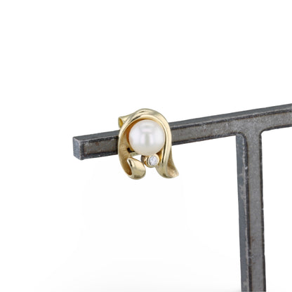 Ohrstecker mit Brillant und Perle