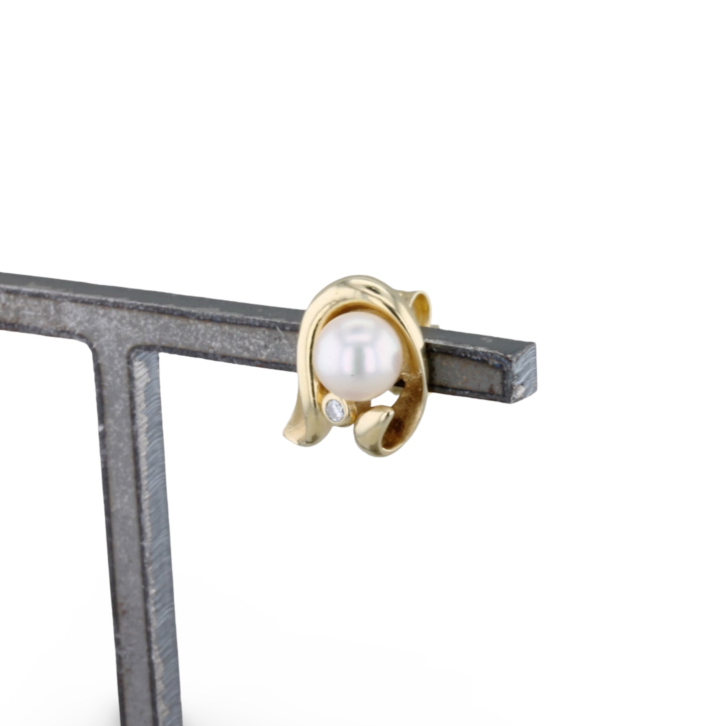 Ohrstecker mit Brillant und Perle