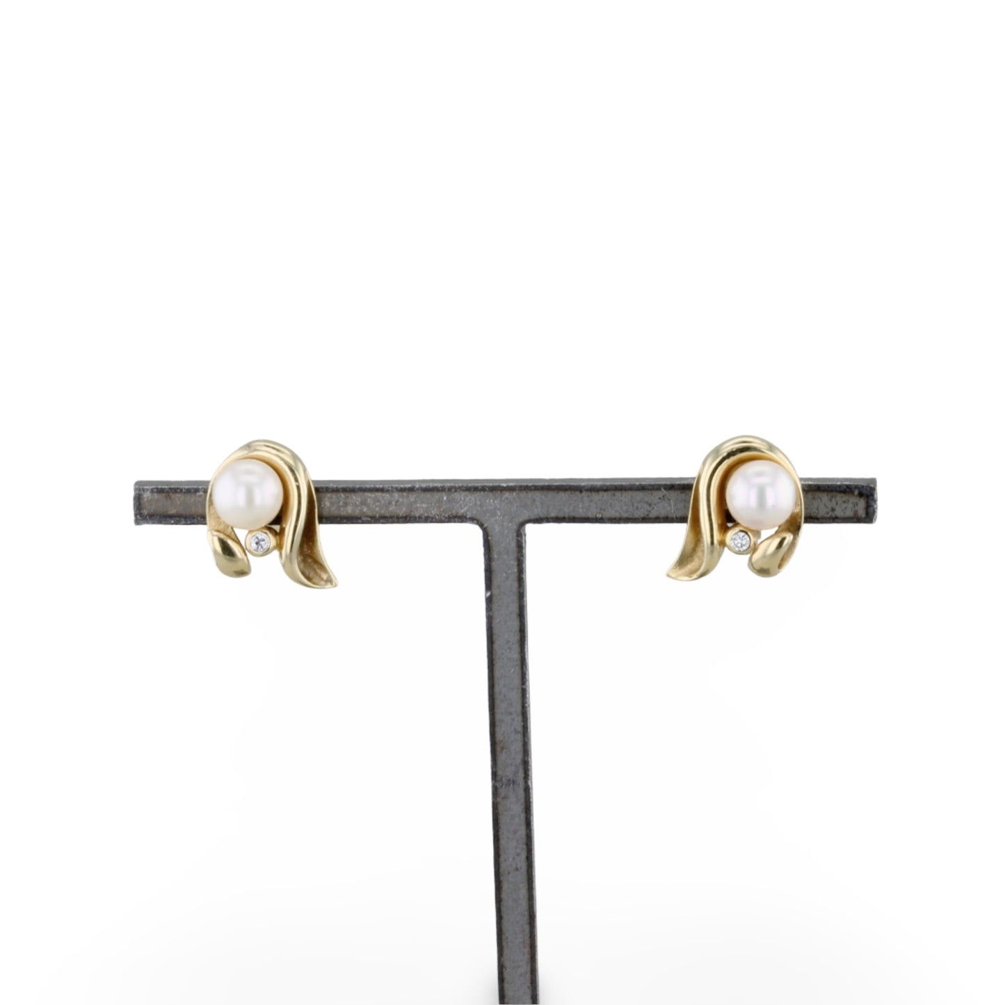 Ohrstecker mit Brillant und Perle