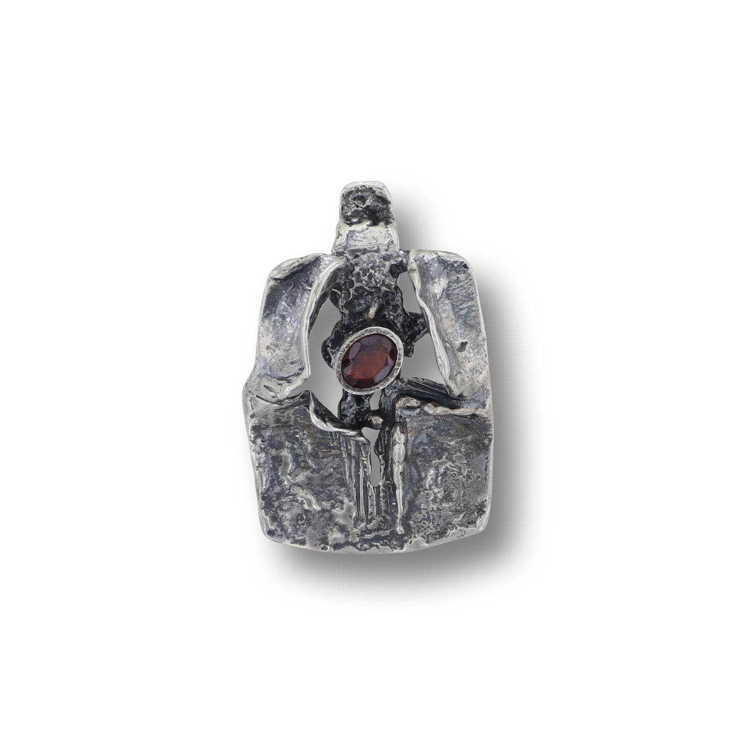 Silberanhänger mit Granat