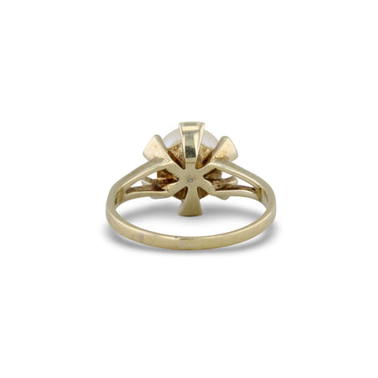 Goldring mit Perle