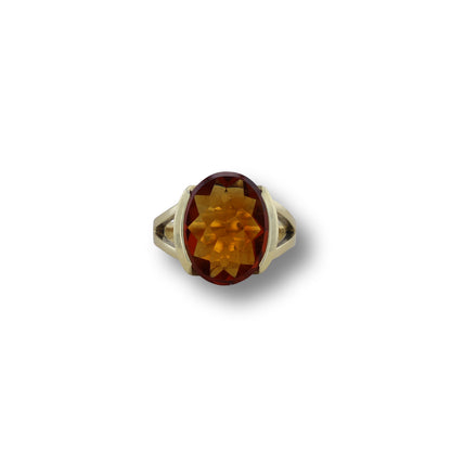 585er Gelbgold Ring mit Citrin