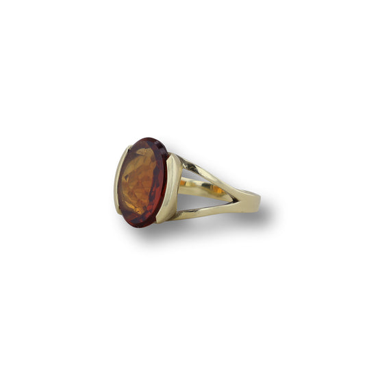585er Gelbgold Ring mit Citrin