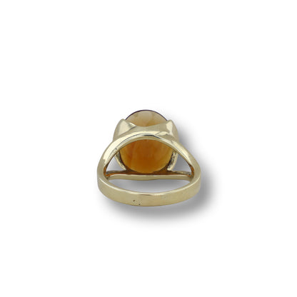 585er Gelbgold Ring mit Citrin