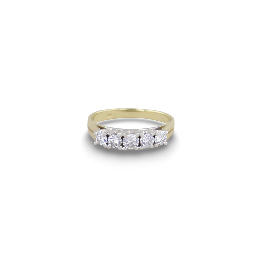 Eleganter Gelbgoldring in 585 Gold