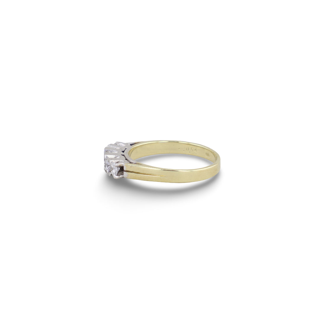 Eleganter Gelbgoldring in 585 Gold