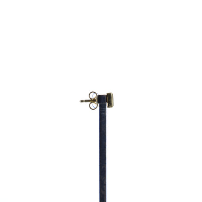 585er Gelbgold Ohrstecker eckig mit 2 Brillanten