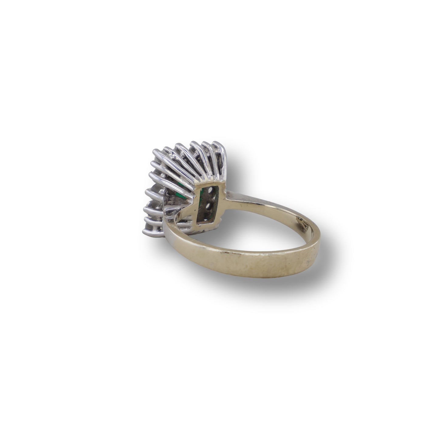 Weißgold Ring mit Smaragd