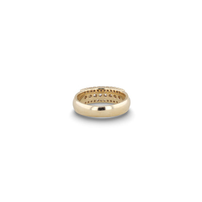 Ring mit 3 Brillantenreihen