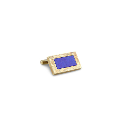 Gelbgold Manschettenknöpfe mit Lapis Lazuli