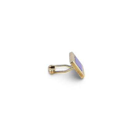 Gelbgold Manschettenknöpfe mit Lapis Lazuli