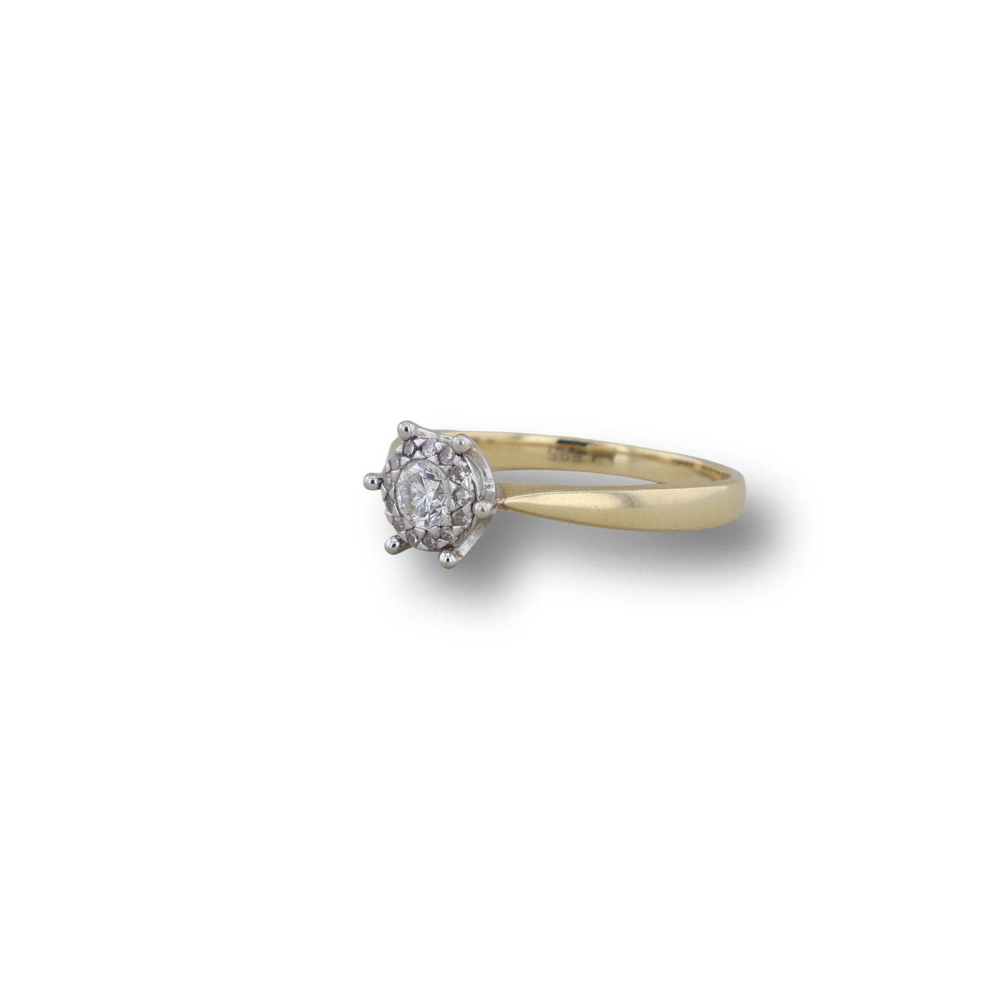 Gelbgold Ring mit Brillanten