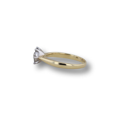 Gelbgold Ring mit Brillanten