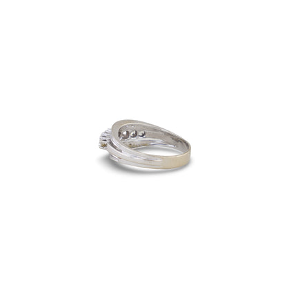 Weißgold Ring mit 7 Brillanten